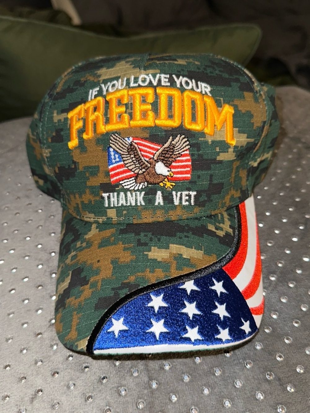 NEW Men's Camouflage Patriotic Baseball Cap
